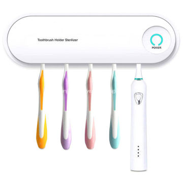 Bathroom toothbrush holder sterilizer